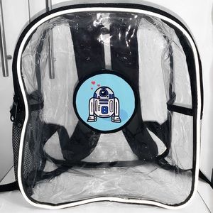 R2D2 Star Wars clear backpack!
